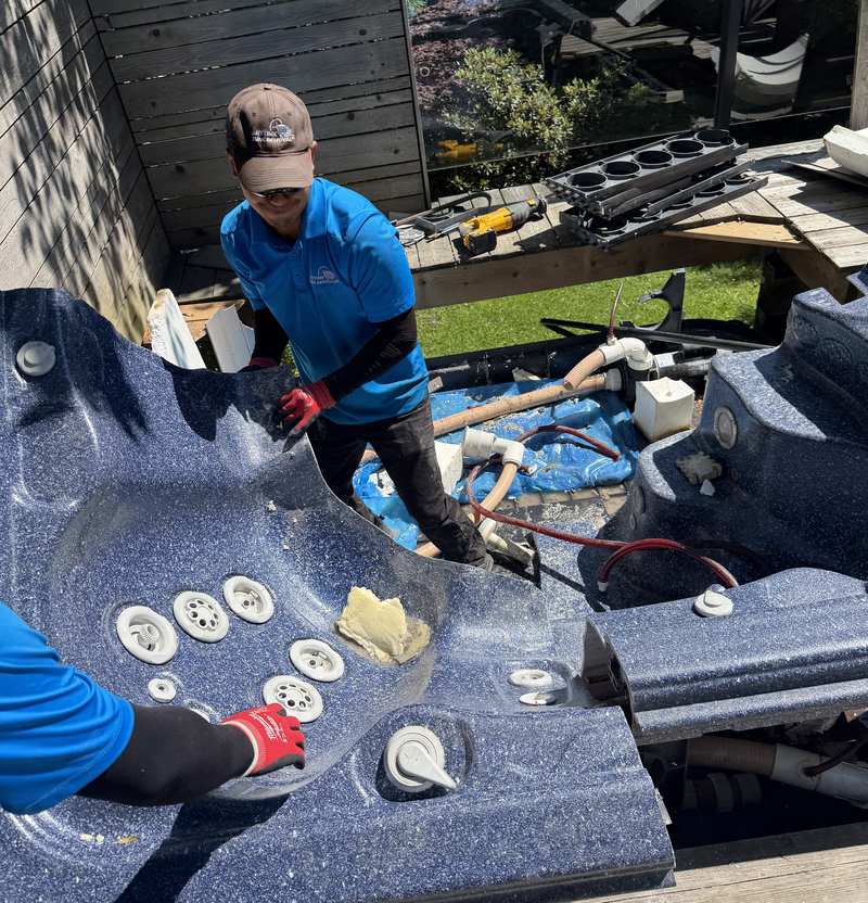 Hot tub removal by Anytime Junk Removal
