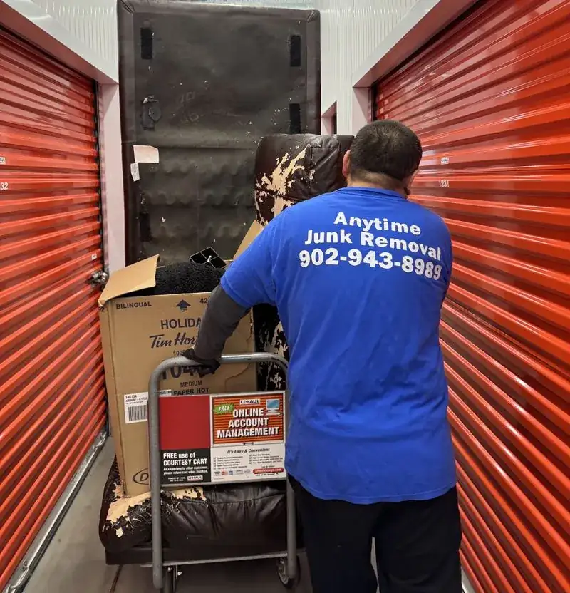 Anytime Junk Removal crew at work